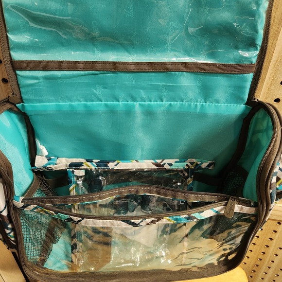 Thirty One 31 Bag Travel Shower Caddy Bag With Bottles Side Pockets Hang Storage - Picture 3 of 10